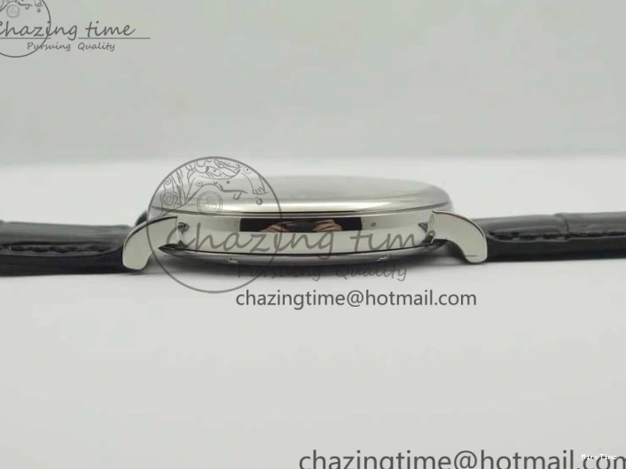 MIROTIME 0730 Portofino Automatic SS MKF 1:1 Best Edition White Dial On Black Leather Strap MIYOTA 9015 V Original 7204